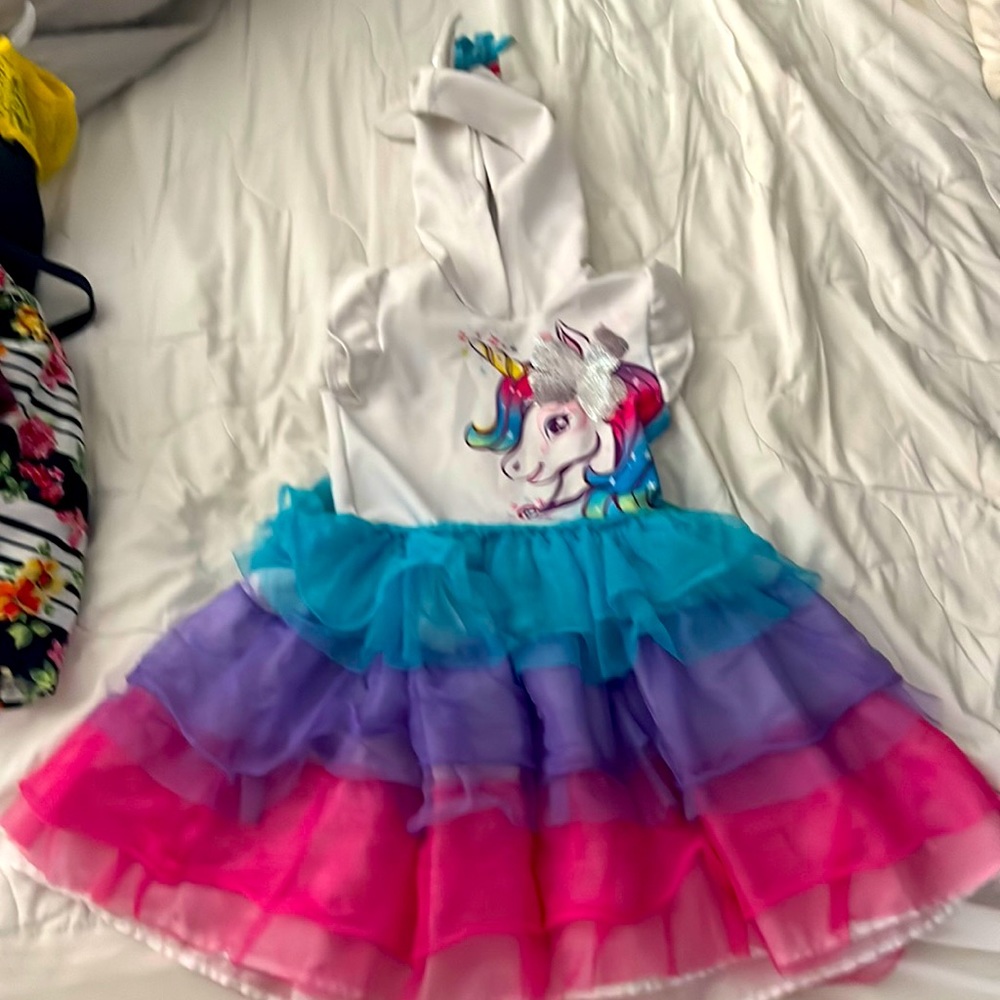 Jojo unicorn dress 7-8
